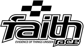 FAITH RACE EVIDENCE OF THINGS UNSEEN logo