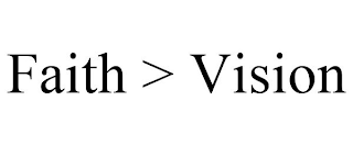 FAITH > VISION logo