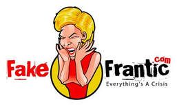 FAKE FRANTIC .COM EVERYTHING'S A CRISIS logo