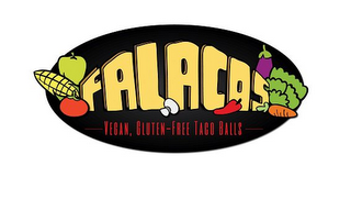 FALACOS VEGAN, GLUTEN-FREE TACO BALLS logo