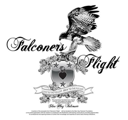 FALCONER'S FLIGHT LIVE TO THE FULLEST, BREW TO THE FULLEST THIS PROPRIETARY HOP BLEND WAS CREATED TO HONOR AND SUPPORT THE LEGACY OF A NORTHWEST BREWING LEGEND: GLEN HAY FALCONER A PORTION OF THE PROCEEDS FROM FALCONER'S FLIGHT WILL BE DONATED TO THE GLEN HAY FALCONER FOUNDATION A NON-PROFIT ORGANIZATION WITH THE MISSION TO CONTRIBUTE TO THE NORTHWEST CRAFT BREWING COMMUNITY BY PROVIDING OPPORTUNITIES FOR PROFESSIONAL AND ASPIRING BREWERS TO FURTHER THEIR KNOWLEDGE AND EXPERTISE AT WORLD CLASS BREWING INSTITUTIONS logo