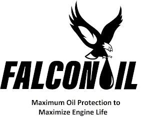 FALCONOIL MAXIMUM OIL PROTECTION TO MAXIMIZE ENGINE LIFE logo