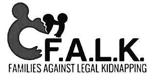 F.A.L.K. FAMILIES AGAINST LEGAL KIDNAPPING logo