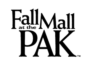 FALL AT THE MALL PAK logo