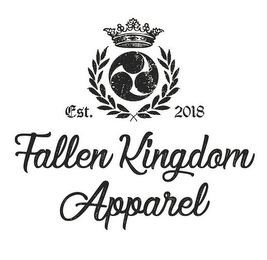 FALLEN KINGDOM APPAREL EST. 2018 logo