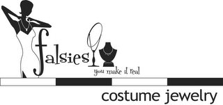 FALSIES QUALITY COSTOME JEWELRY YOU MAKE IT REAL logo