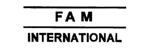 FAM INTERNATIONAL logo