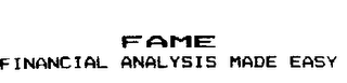 FAME FINANCIAL ANALYSIS MADE EASY logo