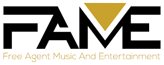 FAME FREE AGENT MUSIC AND ENTERTAINMENT logo