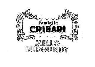 FAMIGLIA CRIBARI MELLO BURGUNDY logo