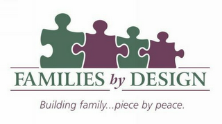 FAMILIES BY DESIGN BUILDING FAMILY ... PIECE BY PEACE logo