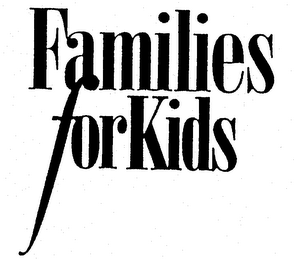 FAMILIES FOR KIDS logo