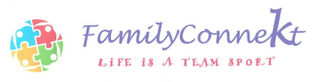 FAMILY CONNEKT LIFE IS A TEAM SPORT logo