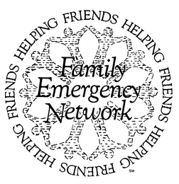 FAMILY EMERGENCY NETWORK FRIENDS HELPINGFRIENDS logo