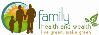 FAMILY HEALTH AND WEALTH LIVE GREEN, MAKE GREEN logo