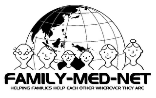 FAMILY-MED-NET HELPING FAMILIES HELP EACH OTHER WHEREVER THEY ARE logo