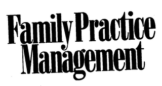 FAMILY PRACTICE MANAGEMENT logo