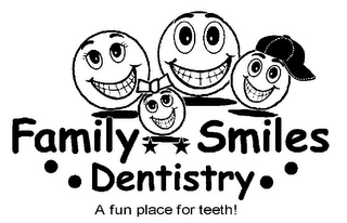 FAMILY SMILES DENTISTRY A FUN PLACE FOR TEETH! logo