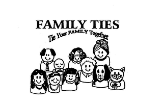 FAMILY TIES TIE YOUR FAMILY TOGETHER logo