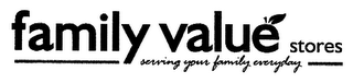 FAMILY VALUE STORES SERVING YOUR FAMILY EVERYDAY logo