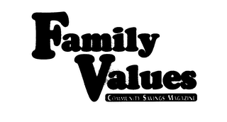 FAMILY VALUES COMMUNITY SAVINGS MAGAZINE logo