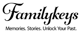 FAMILYKEYS MEMORIES. STORIES. UNLOCK YOUR PAST. logo