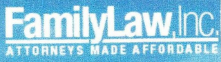 FAMILYLAW, INC. ATTORNEYS MADE AFFORDABLE logo