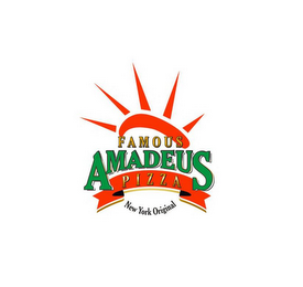 FAMOUS AMADEUS PIZZA NEW YORK ORIGINAL logo