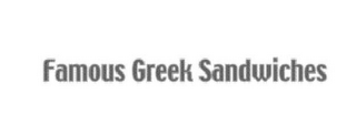 FAMOUS GREEK SANDWICHES logo