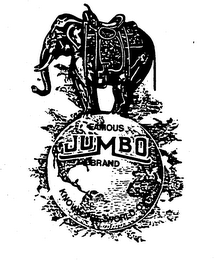 FAMOUS JUMBO BRAND KNOWN THE WORLD OVER logo