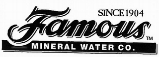 FAMOUS MINERAL WATER CO. logo