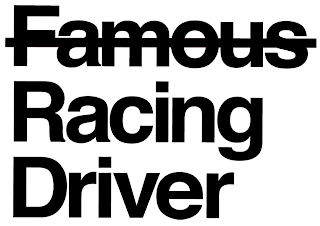 FAMOUS RACING DRIVER logo