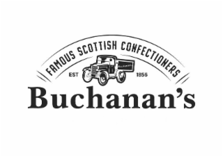 FAMOUS SCOTTISH CONFECTIONERS  EST 1856  BUCHANAN'S logo