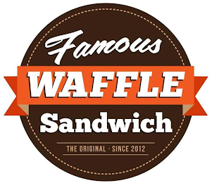 FAMOUS WAFFLE SANDWICH THE ORIGINAL SINCE 2012 logo