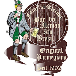FAMÍLIA STEINER BAR DO ALEMÃO ITU BRAZIL ORIGINAL PARMEGIANA SEIT 1902 logo