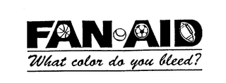 FAN AID WHAT COLOR DO YOU BLEED? logo