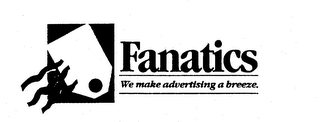 FANATICS WE MAKE ADVERTISING A BREEZE. logo