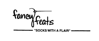 FANCY FEATS SOCKS WITH A FLAIR logo
