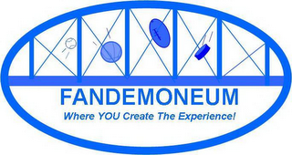 FANDEMONEUM WHERE YOU CREATE THE EXPERIENCE! logo