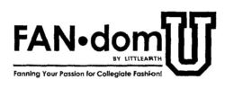 FAN·DOM U BY LITTLEARTH FANNING YOUR PASSION FOR COLLEGIATE FASHION! logo