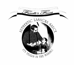 FANELLI'S FINEST AUTHENTIC LASAGNA SAUCE 175 YEARS IN THE MAKING logo