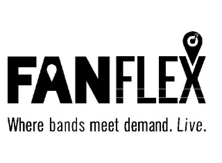 FANFLEX WHERE BANDS MEET DEMAND. LIVE. logo