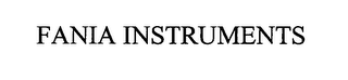 FANIA INSTRUMENTS logo