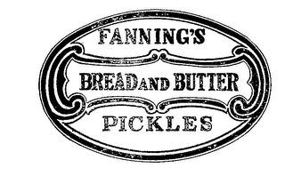 FANNING'S BREAD AND BUTTER PICKLES logo