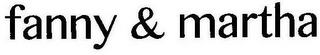FANNY & MARTHA logo