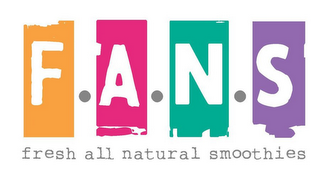 FANS FRESH ALL NATURAL SMOOTHIES logo