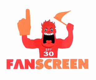 FANSCREEN AND SPF 30 logo
