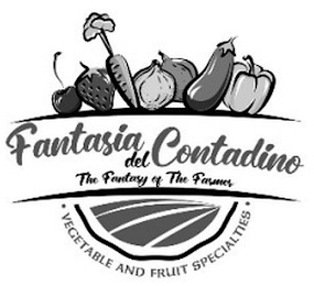 FANTASIA DEL CONTADINO THE FANTASY OF THE FARMER · VEGETABLE AND FRUIT SPECIALTIES · logo