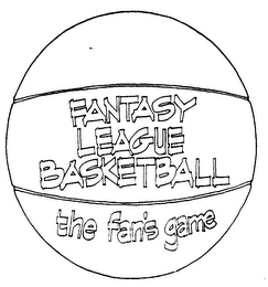 FANTASY LEAGUE BASKETBALL THE FAN'S GAME logo