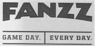 FANZZ FANZZ.COM GAME DAY. EVERY DAY. logo
